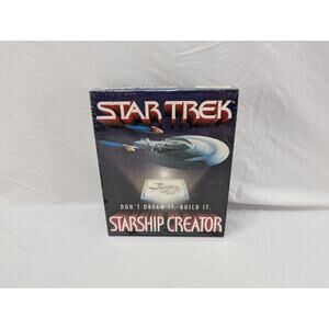 Star Trek Starship Creator Big Box PC Game Video Simulation 1998 Version Windows